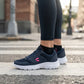 Tenis Skechers Mujer 896471mx Nvy Bobs Squad Waves Marino