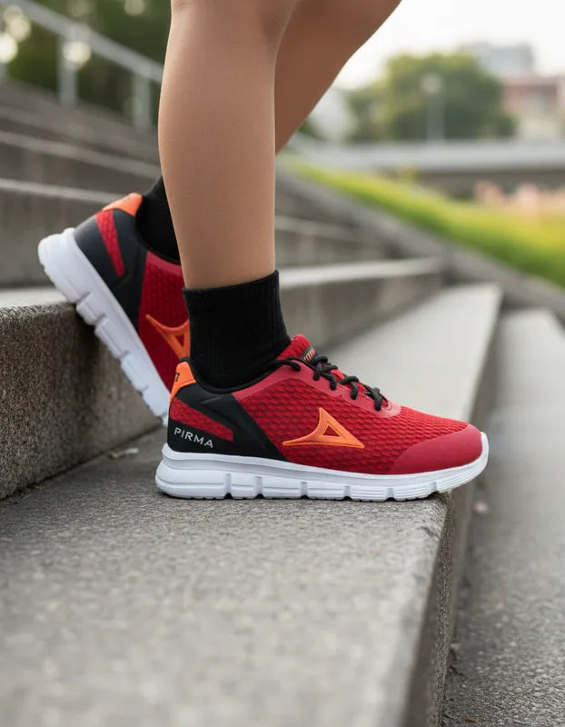 Tenis Pirma Niño 4037 Deportivos Ligeros Rojos 18-21.5
