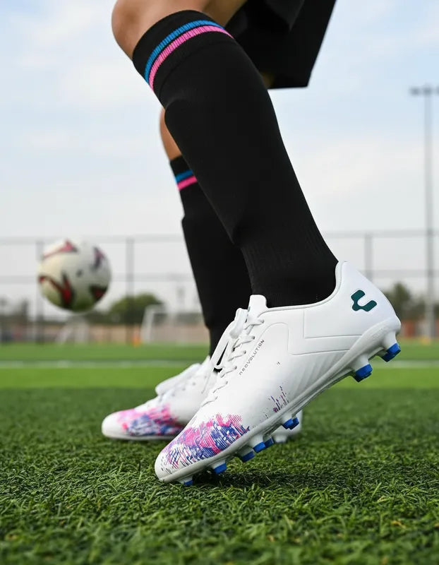Tacos Fútbol Junior Charly 1098387 Fg Blanco Rosa 22-24.5