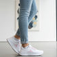 Tenis Pirma Mujer 248 Floating Run Gym Running Blanco Rosa