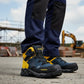Bota Industrial Hombre Goodyear Gy-101 Piel Casquillo Azul