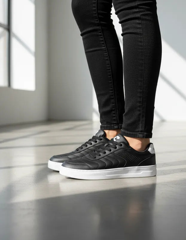 Tenis Charly Hombre 1086322 Casuales Piel Negro Originales