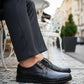 Zapatos Derby Triples 36102 Hombre Confort Piel Borrego