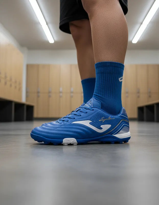 Tenis Fútbol Rápido Hombre Joma Aguvw2604tf Turf Azul Rey