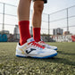 Tenis Fútbol Rápido Hombre Joma Topw2476tf Turf Piel Blancos