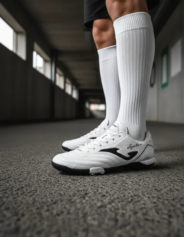 Tenis Fútbol Rápido Hombre Joma Aguvw2602tf Turf Blancos