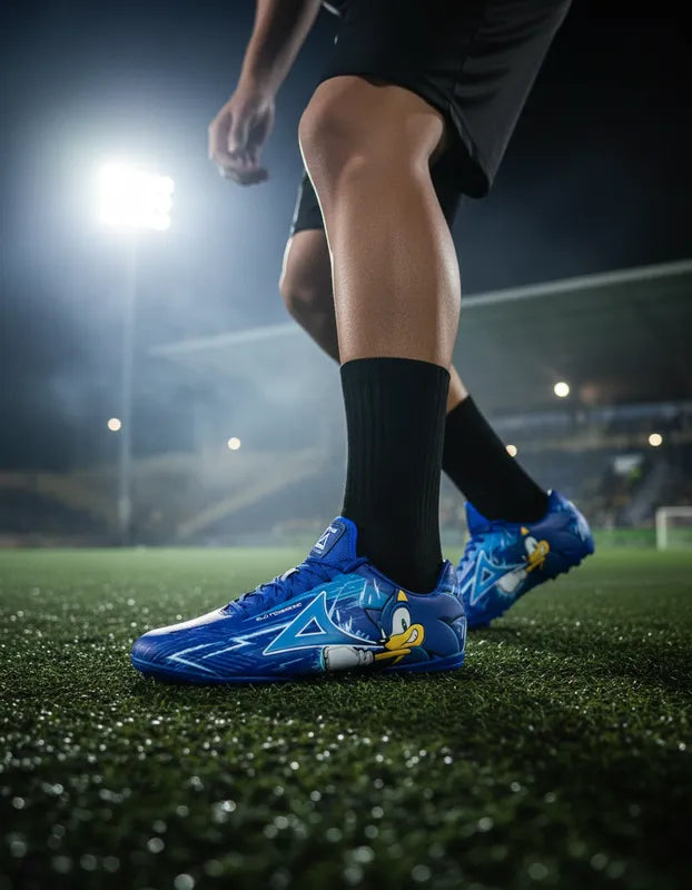 Tenis Futbol Rápido Hombre Pirma Sonic 3073 Turf Azules