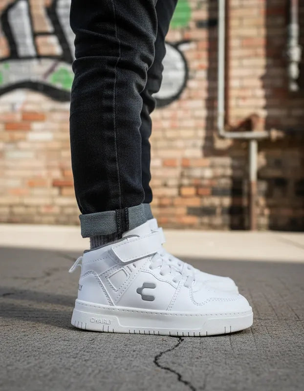 Tenis Escolares Niño Charly Kids 1079433 Bota Blanco 15-21