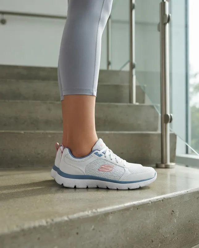 Tenis Skechers Mujer 896466mx Summits Memory Foam Blancos