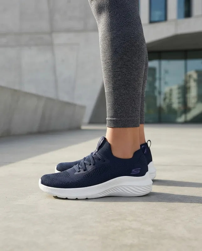 Tenis Skechers Mujer 896471mx Nvy Bobs Squad Waves Marino