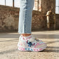 Tenis Bubble Gummers Stitch Niña Bibiana Luces Blanco Rosa