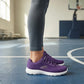 Tenis Skechers Mujer 21009mx Dkpr Memory Foam Morado Obscuro