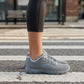 Tenis Skechers Mujer 21009mx Gybl Memory Foam Gris Azul