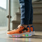Tenis Dragon Ball Niño 34401 Luces Contactel Naranja 14-17