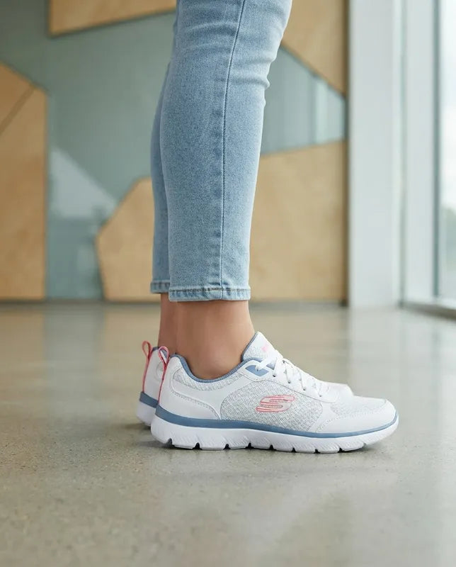 Tenis Skechers Mujer 896466mx Summits Memory Foam Blancos