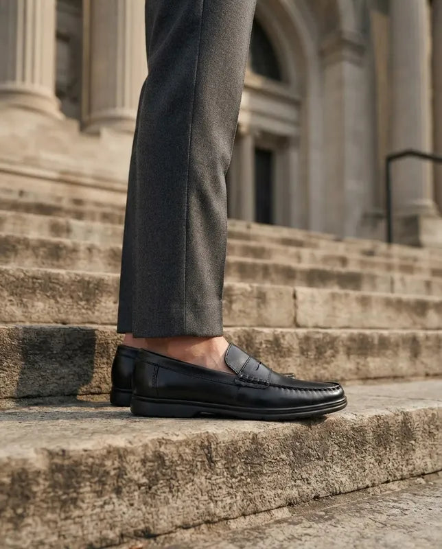 Zapatos Mocasin Quirelli Hombre 707102 Cómodos Piel Negro