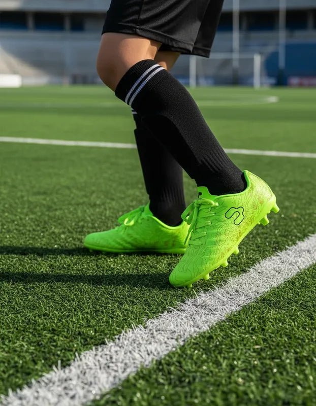 Tacos Fútbol Niño Charly Kids 1098597 Limón Negro 17-22