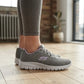 Tenis Skechers Mujer 896028 Gylv Memory Foam Gris Lavanda