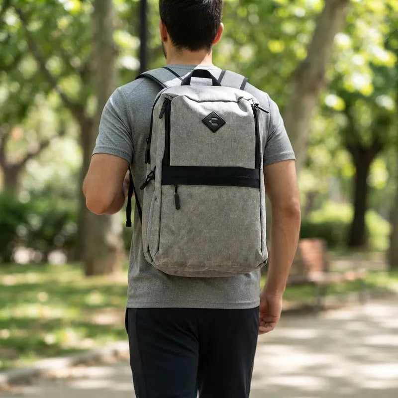 Mochila Charly 8068216 Unisex Sport Training Gris Negro