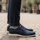 Zapatos Derby Merano 46170 Hombre Piel Nobuck Marino