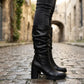 Botas Greenlove Mujer 96290 Largas Negras Tacón Ancho