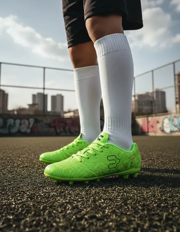 Tacos Fútbol Niño Charly Kids 1098597 Limón Negro 17-22