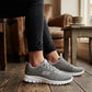 Tenis Skechers Mujer 896028 Gylv Memory Foam Gris Lavanda