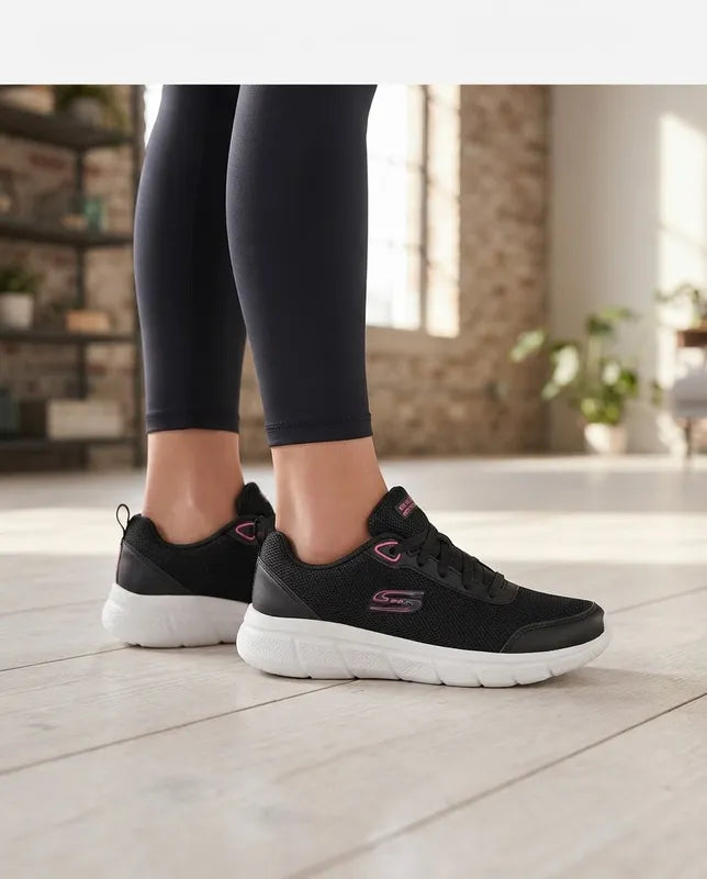 Tenis Skechers Mujer 896465mx Bobs Flex Memory Foam Negro