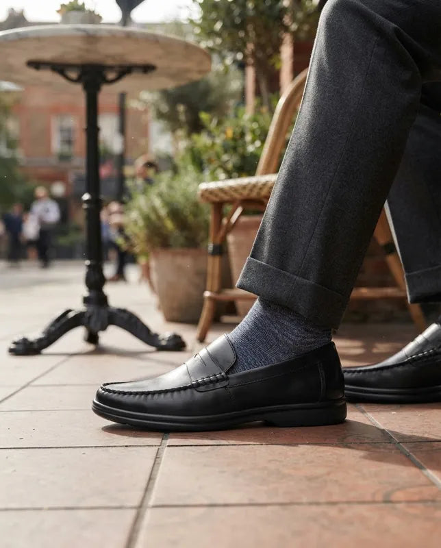 Zapatos Mocasin Quirelli Hombre 707102 Cómodos Piel Negro