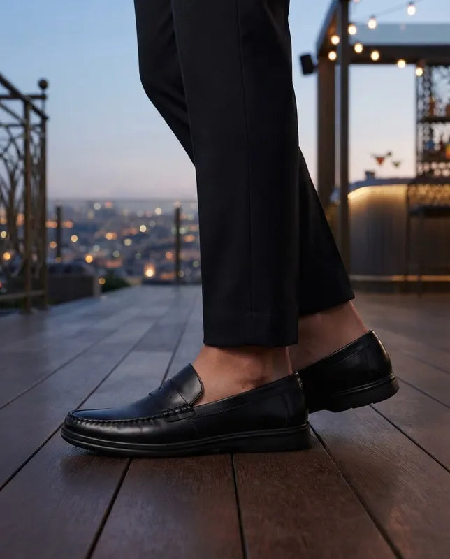 Zapatos Mocasin Quirelli Hombre 707102 Cómodos Piel Negro