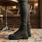 Botas Lee Mujer Le6450 Plataforma Tacón Negras Urbanas