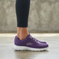 Tenis Skechers Mujer 21009mx Dkpr Memory Foam Morado Obscuro