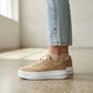 Tenis Charly Mujer 1043160 Plataforma Extra Light Beige