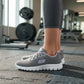 Tenis Skechers Mujer 896028 Gylv Memory Foam Gris Lavanda