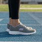 Tenis Skechers Mujer 896028 Gylv Memory Foam Gris Lavanda