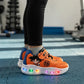 Tenis Dragon Ball Niño 34401 Luces Contactel Naranja 14-17