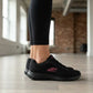 Tenis Skechers Mujer 21009mx Bkpk Memory Foam Negro Rosa