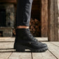 Botas Lee Mujer Le6450 Plataforma Tacón Negras Urbanas