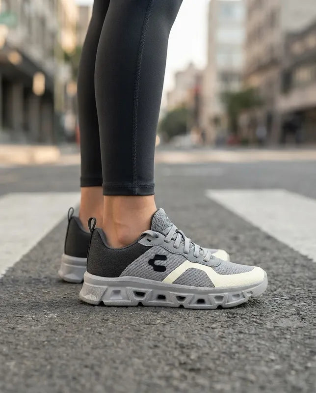 Tenis Charly Mujer 1043345 Light Sport Gym Walking Gris