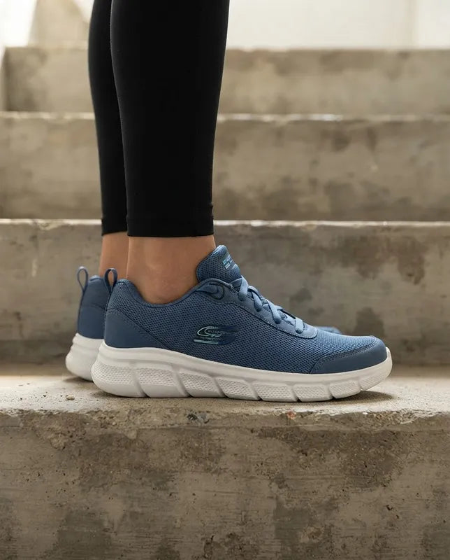 Tenis Skechers Mujer 896465mx Bobs B Flex Memory Foam Azul