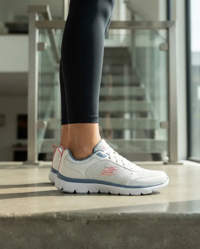Tenis Skechers Mujer 896466mx Summits Memory Foam Blancos