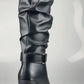 Botas Greenlove Mujer 96290 Largas Negras Tacón Ancho