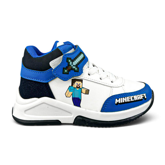 Tenis Minecraft Niño 126141 Bota Contactel Azul Rey 18-21