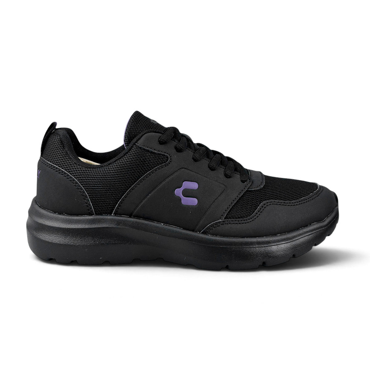 Tenis Mujer Charly 1043405 Running Gym Ligeros Negros