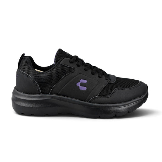 Tenis Mujer Charly 1043405 Running Gym Ligeros Negros
