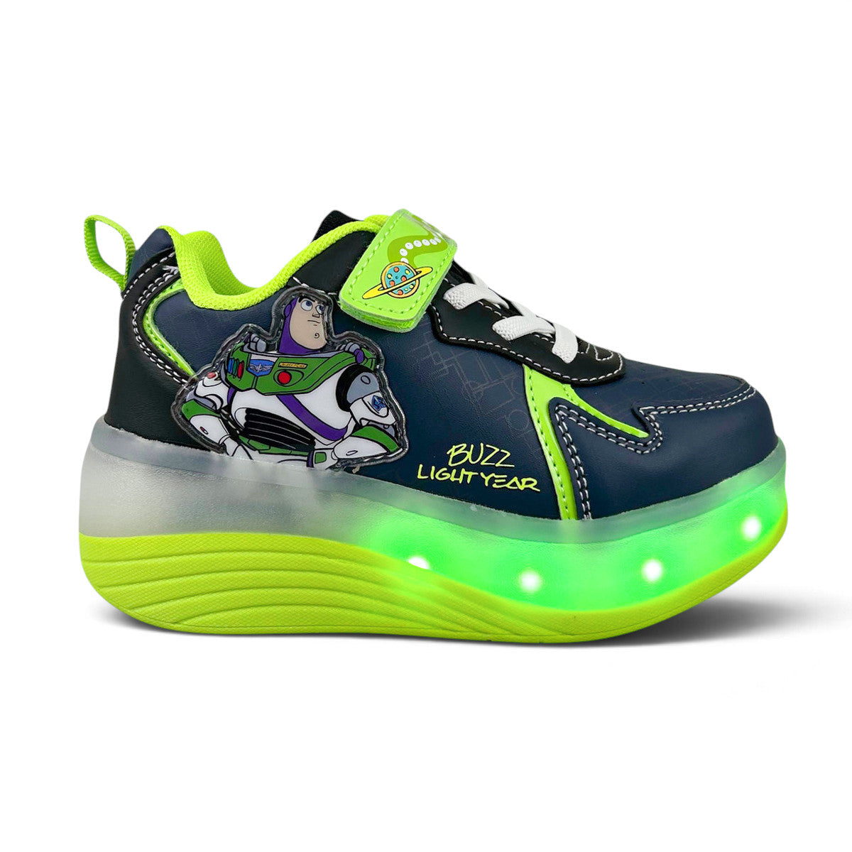 Tenis Patín Toy Story Buzz Niño 9001 Luces Rueda Retráctil
