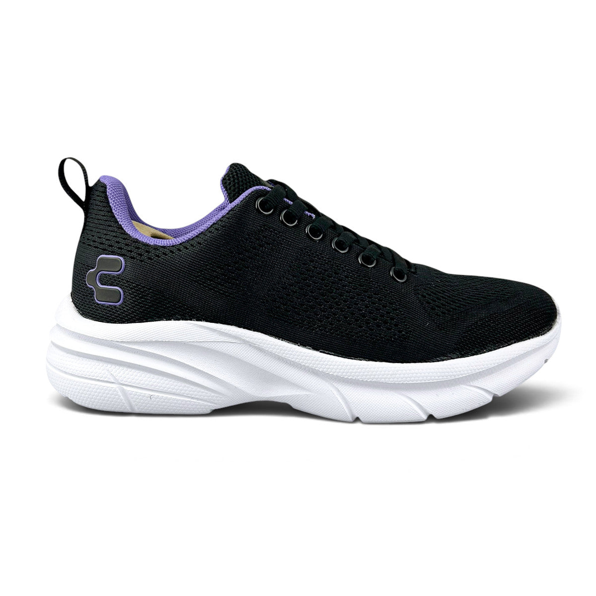 Tenis Charly 1043409 Mujer Deportivos Gym Negro Lila