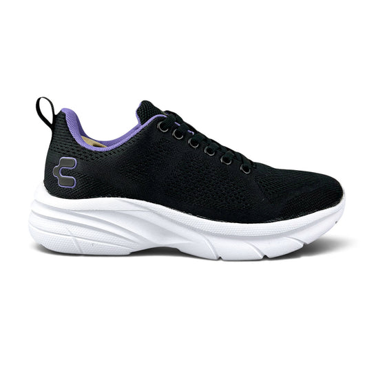 Tenis Charly 1043409 Mujer Deportivos Gym Negro Lila