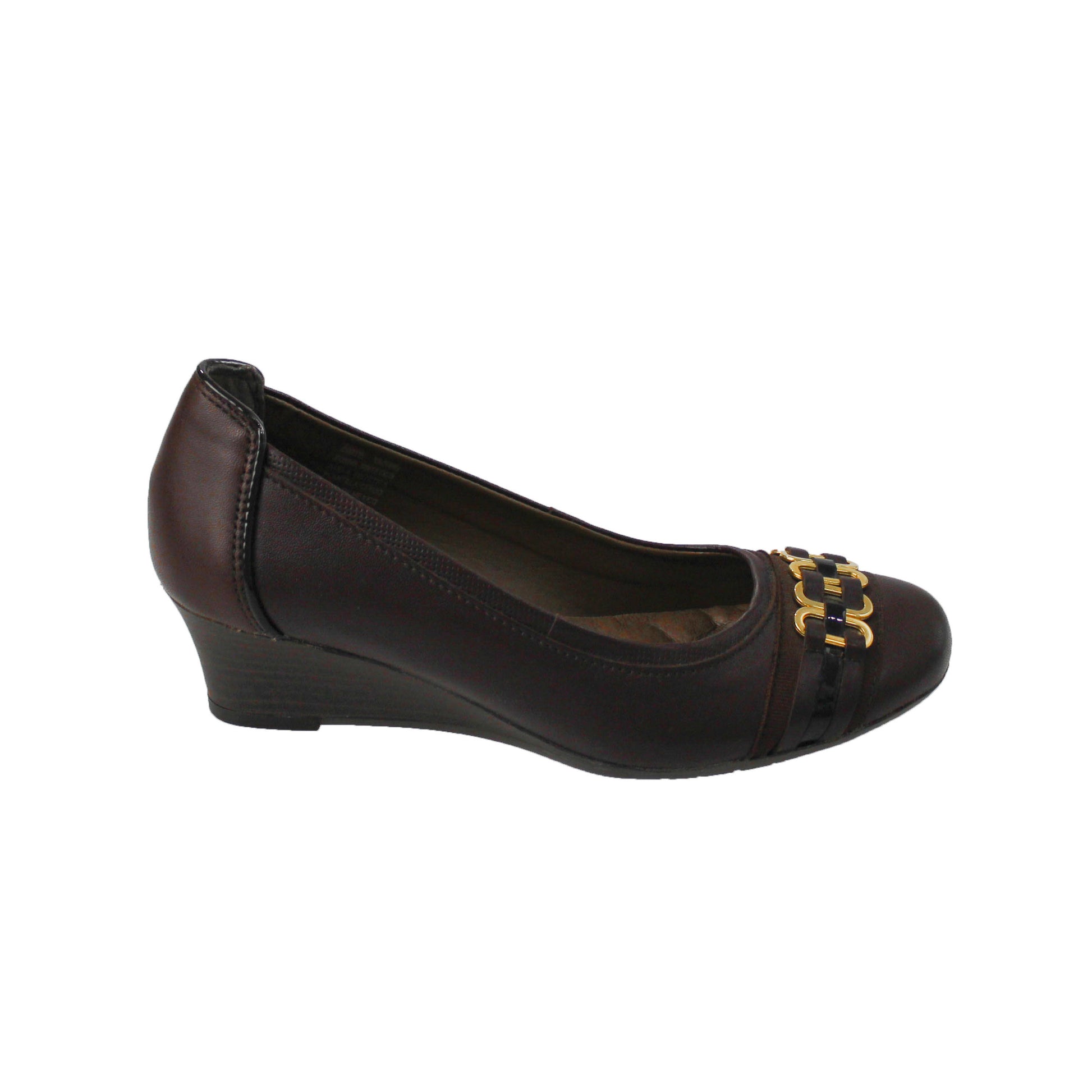 Zapato Mujer Flexi 18807 Vestir Tacón Puente Confort Café