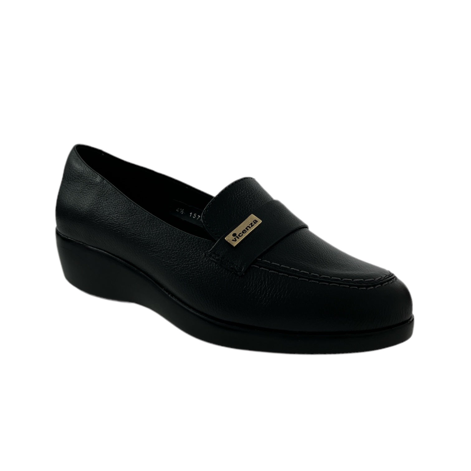 Zapato Mujer Vicenza 15705 Negro Piel Loafer Confort Ligero